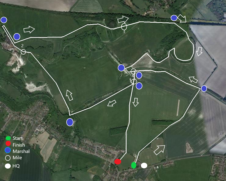 Course map for Event 1 (opens full size)